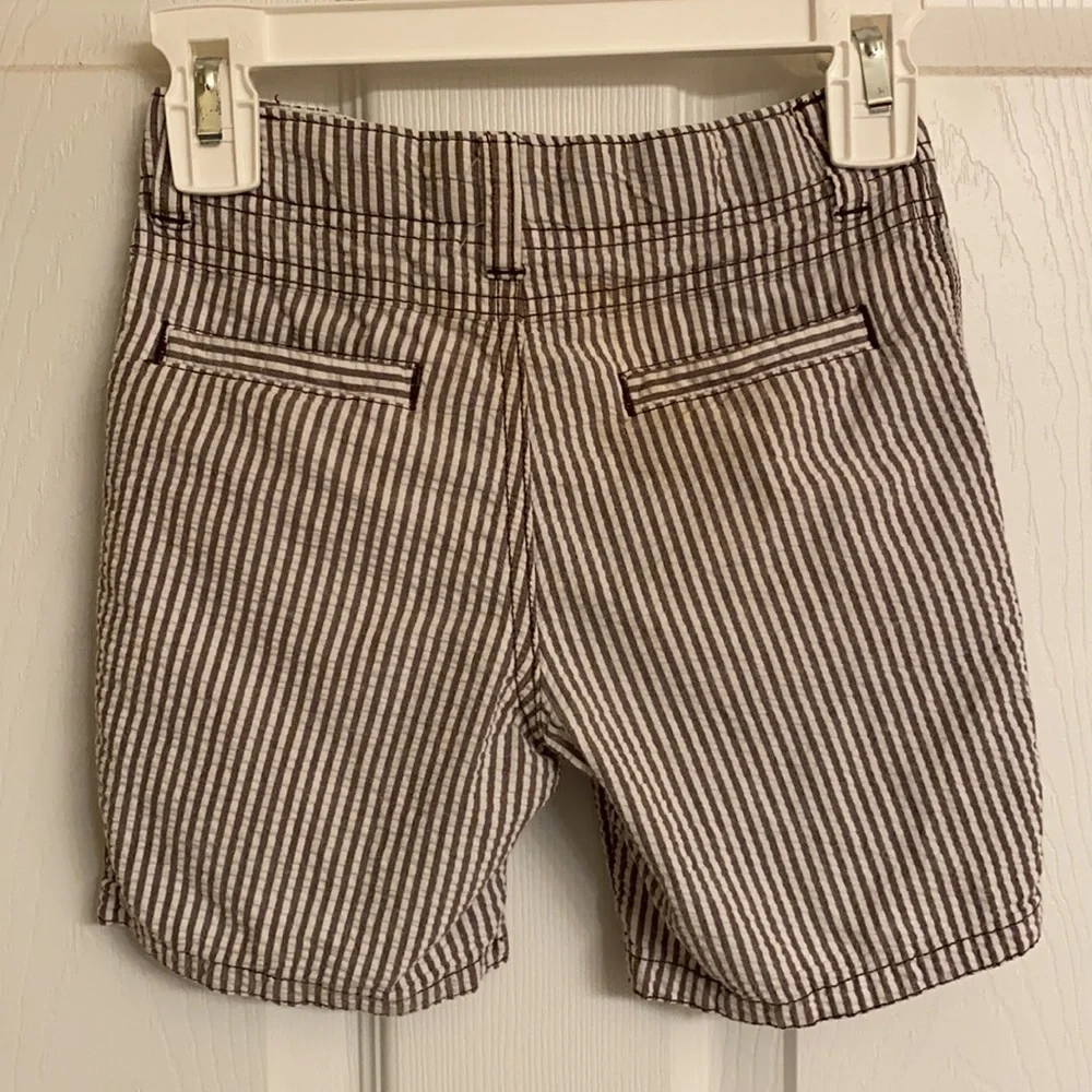Gymboree Gray White Cotton Seersucker Shorts with Elastic Waist Size 2T